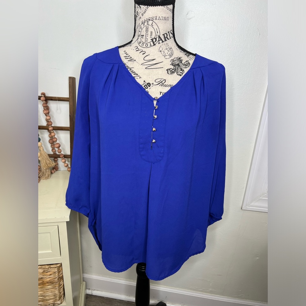 Daniel Rainn Royal Blue Blouse